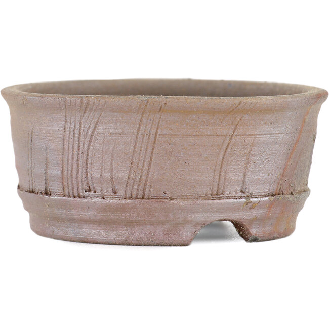 Vaso bonsai rotondo non smaltato di Bizanyaki - 70 x 70 x 30 mm