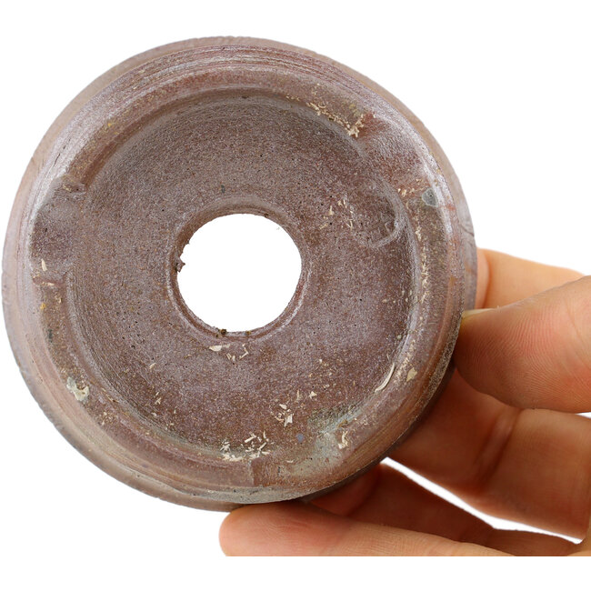 Vaso bonsai rotondo non smaltato di Bizanyaki - 70 x 70 x 30 mm