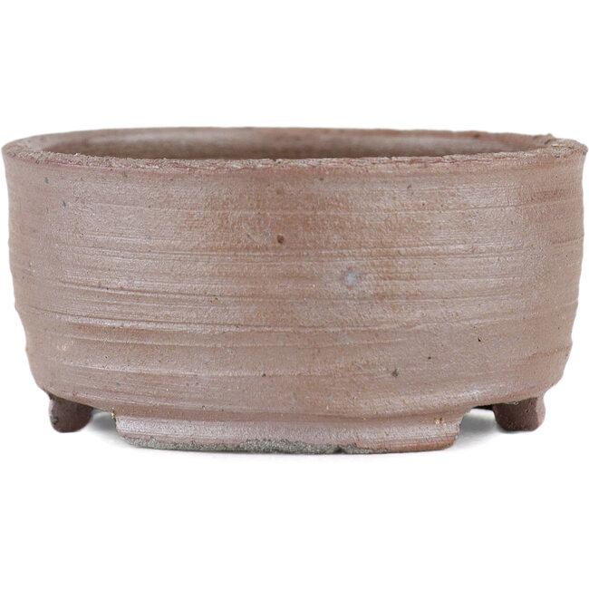 Round unglazed bonsai pot by Bizanyaki - 60 x 60 x 27 mm