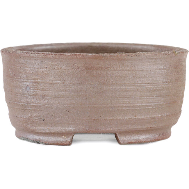 Maceta para bonsái redonda sin esmaltar de Bizanyaki - 60 x 60 x 27 mm