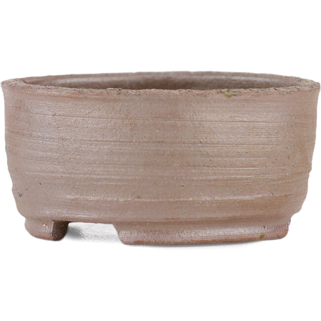 Runder, unglasierter Bonsaitopf von Bizanyaki – 60 x 60 x 27 mm