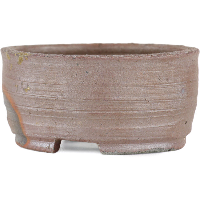 Maceta para bonsái redonda sin esmaltar de Bizanyaki - 60 x 60 x 27 mm