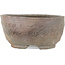 Runder, unglasierter Bonsaitopf von Bizanyaki – 56 x 56 x 28 mm