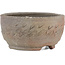 Runder, unglasierter Bonsaitopf von Bizanyaki – 56 x 56 x 28 mm