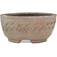 Runder, unglasierter Bonsaitopf von Bizanyaki – 56 x 56 x 28 mm