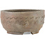 Runder, unglasierter Bonsaitopf von Bizanyaki – 56 x 56 x 28 mm