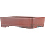 Rectangular unglazed bonsai pot by Bigei - 185 x 145 x 45 mm