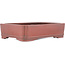 Rectangular unglazed bonsai pot by Bigei - 185 x 145 x 45 mm