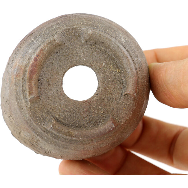 Pot à bonsaï rond non émaillé par Bizanyaki - 56 x 56 x 28 mm