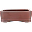 Rectangular unglazed bonsai pot by Bigei - 185 x 145 x 45 mm