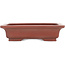 Rectangular unglazed bonsai pot by Bigei - 155 x 120 x 35 mm