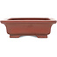 Rectangular unglazed bonsai pot by Bigei - 155 x 120 x 35 mm