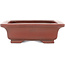 Rectangular unglazed bonsai pot by Bigei - 155 x 120 x 35 mm