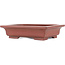 Rectangular unglazed bonsai pot by Bigei - 155 x 120 x 35 mm