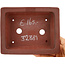 Pot à bonsaï rectangulaire non émaillé par Bigei - 155 x 120 x 35 mm