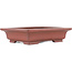 Rectangular unglazed bonsai pot by Bigei - 155 x 120 x 35 mm