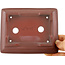 Maceta rectangular para bonsái sin esmaltar de Bigei - 155 x 120 x 35 mm