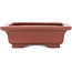 Maceta rectangular para bonsái sin esmaltar de Bigei - 155 x 120 x 35 mm