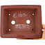Pot à bonsaï rectangulaire non émaillé par Bigei - 155 x 120 x 35 mm