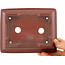 Maceta rectangular para bonsái sin esmaltar de Bigei - 155 x 120 x 35 mm