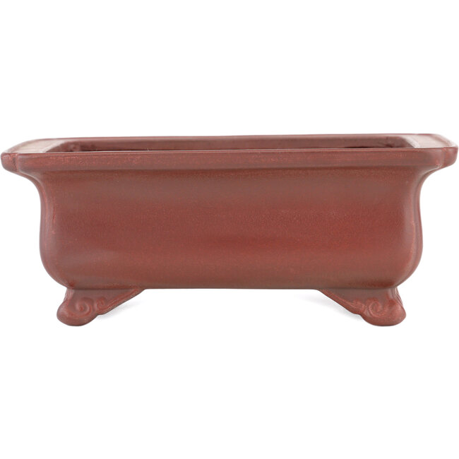 Vaso bonsai rettangolare non smaltato di Bigei - 145 x 117 x 55 mm