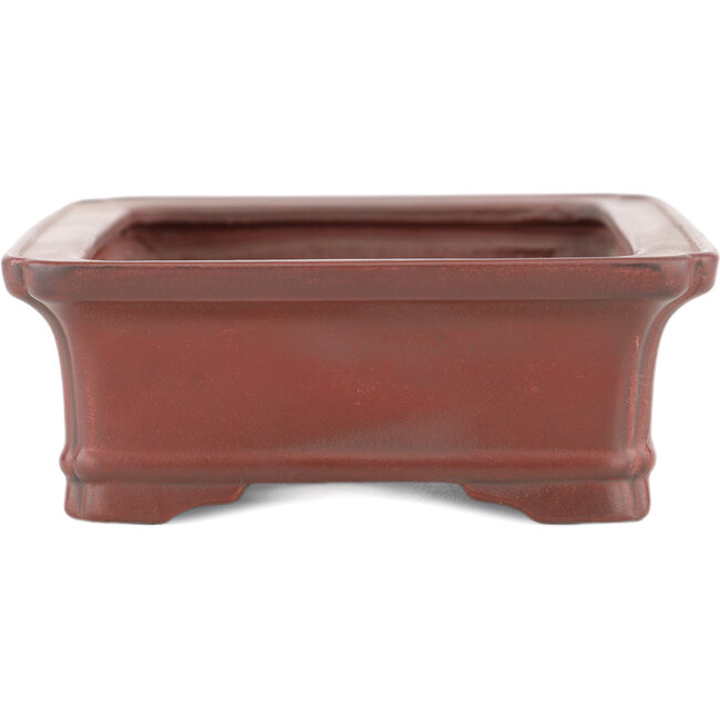 Vaso bonsai rettangolare non smaltato di Bigei - 145 x 110 x 37 mm