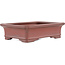 Rectangular unglazed bonsai pot by Bigei - 145 x 110 x 37 mm