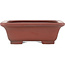 Rectangular unglazed bonsai pot by Bigei - 160 x 128 x 50 mm