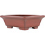 Rectangular unglazed bonsai pot by Bigei - 160 x 128 x 50 mm