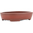 Oval unglazed bonsai pot by Bigei - 160 x 125 x 32 mm