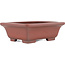 Rectangular unglazed bonsai pot by Bigei - 160 x 128 x 50 mm