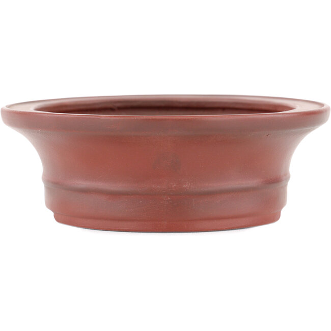 Ovaler, unglasierter Bonsaitopf von Bigei – 160 x 125 x 40 mm