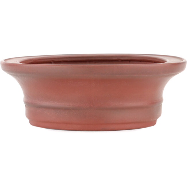 Vaso bonsai ovale non smaltato di Bigei - 160 x 125 x 40 mm