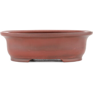 Bigei - Hirata Atsumi 156 mm  unglazed bonsai pot by Bigei, Tokoname, Japan