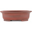 Oval unglazed bonsai pot by Bigei - 156 x 122 x 47 mm