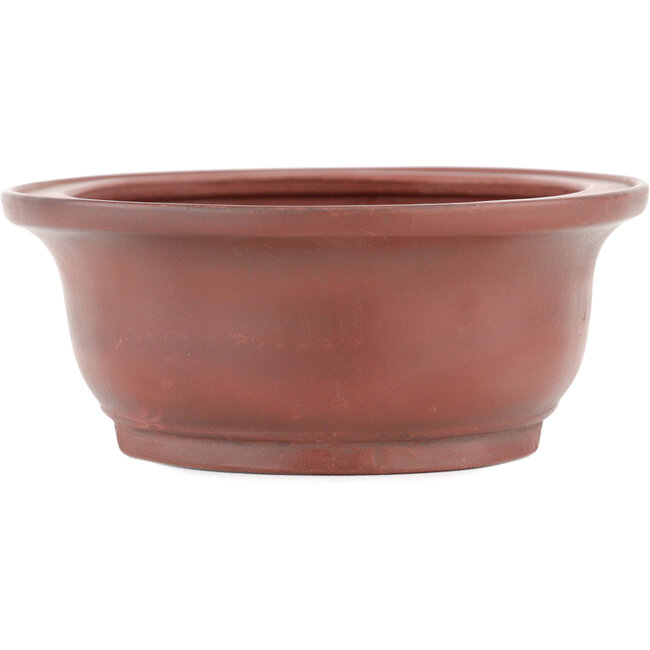 Maceta para bonsái ovalada sin esmaltar de Bigei - 156 x 122 x 47 mm