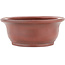 Oval unglazed bonsai pot by Bigei - 156 x 122 x 47 mm