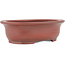 Ovale ongeglazuurde bonsaipot van Bigei - 156 x 122 x 47 mm