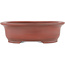 Oval unglazed bonsai pot by Bigei - 156 x 122 x 47 mm
