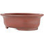 Oval unglazed bonsai pot by Bigei - 156 x 122 x 47 mm