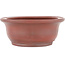 Oval unglazed bonsai pot by Bigei - 156 x 122 x 47 mm