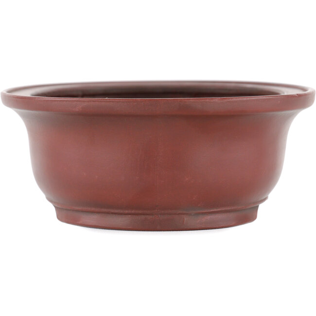 Pot à bonsaï ovale non émaillé par Bigei - 156 x 122 x 47 mm