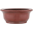 Oval unglazed bonsai pot by Bigei - 156 x 122 x 47 mm