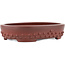 Ovaler, unglasierter Bonsaitopf von Bigei – 160 x 125 x 30 mm