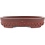 Pot à bonsaï ovale non émaillé par Bigei - 160 x 125 x 30 mm