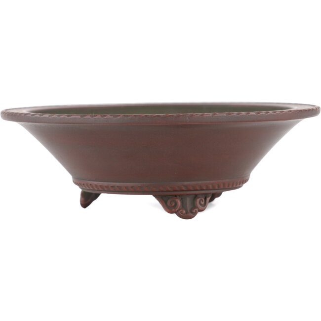 Vaso bonsai rotondo non smaltato di Bigei - 156 x 156 x 48 mm