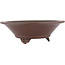 Pot à bonsaï rond non émaillé par Bigei - 156 x 156 x 48 mm