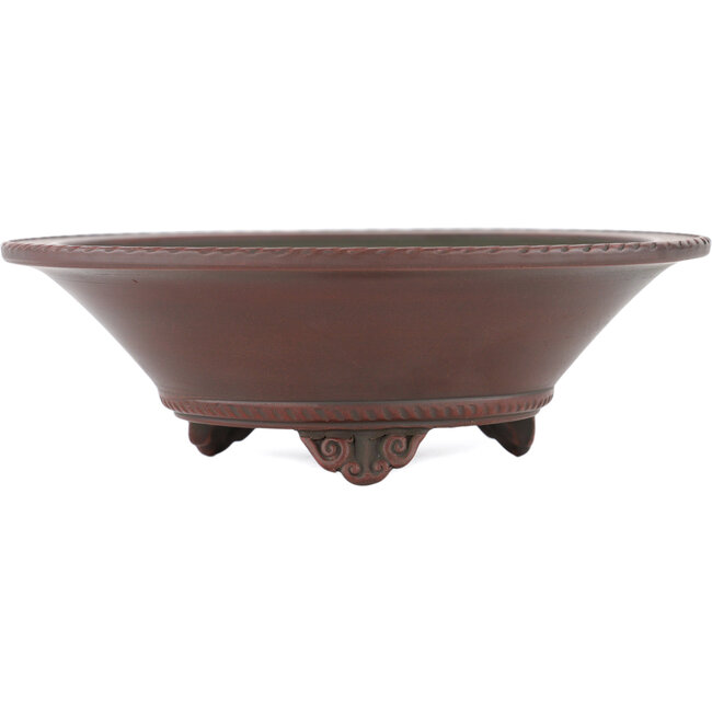 Vaso bonsai rotondo non smaltato di Bigei - 156 x 156 x 48 mm