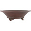 Pot à bonsaï rond non émaillé par Bigei - 156 x 156 x 48 mm