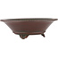 Pot à bonsaï rond non émaillé par Bigei - 156 x 156 x 48 mm